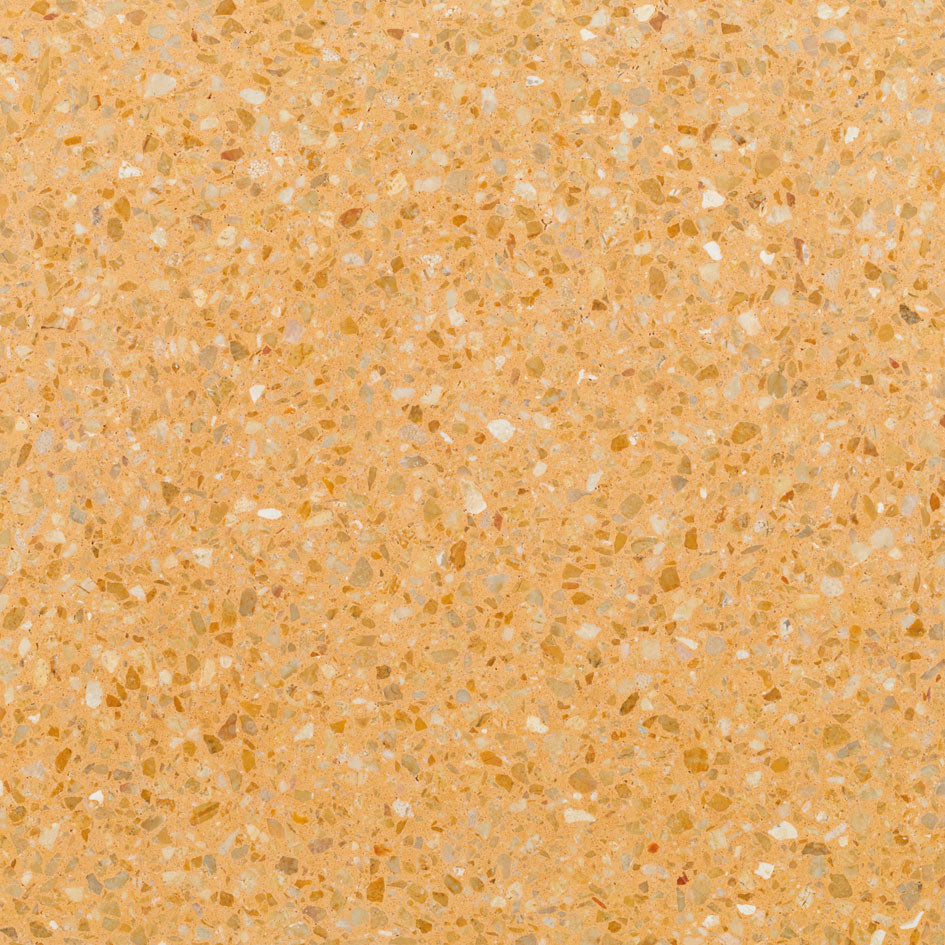 Terrazzo authentique jaune safran adouci - 102