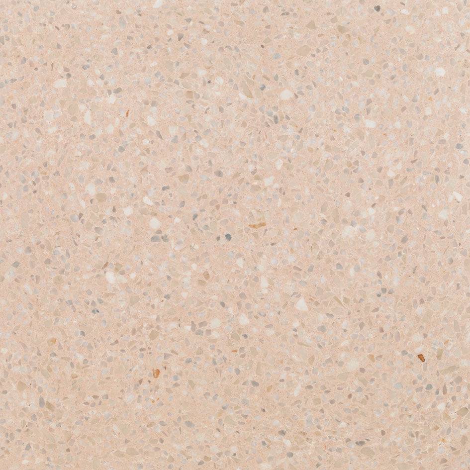 Terrazzo authentique ivoire rosé adouci - 106