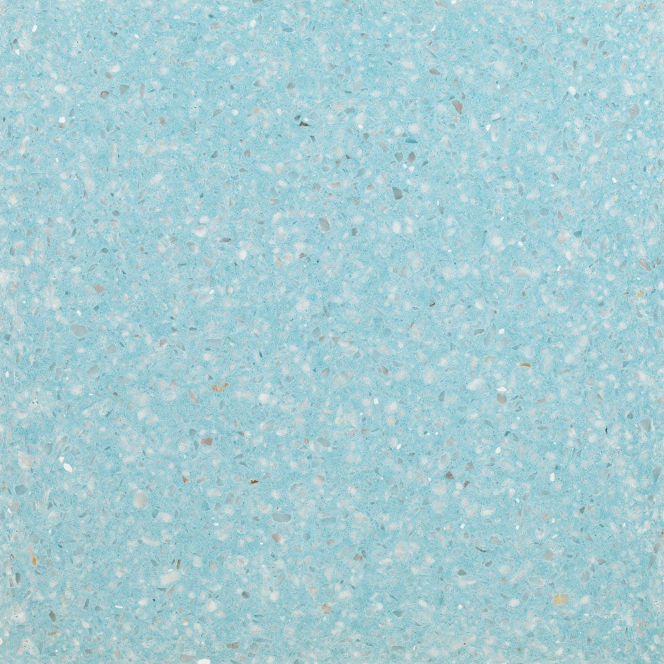 Terrazzo authentique bleu azur adouci - 112