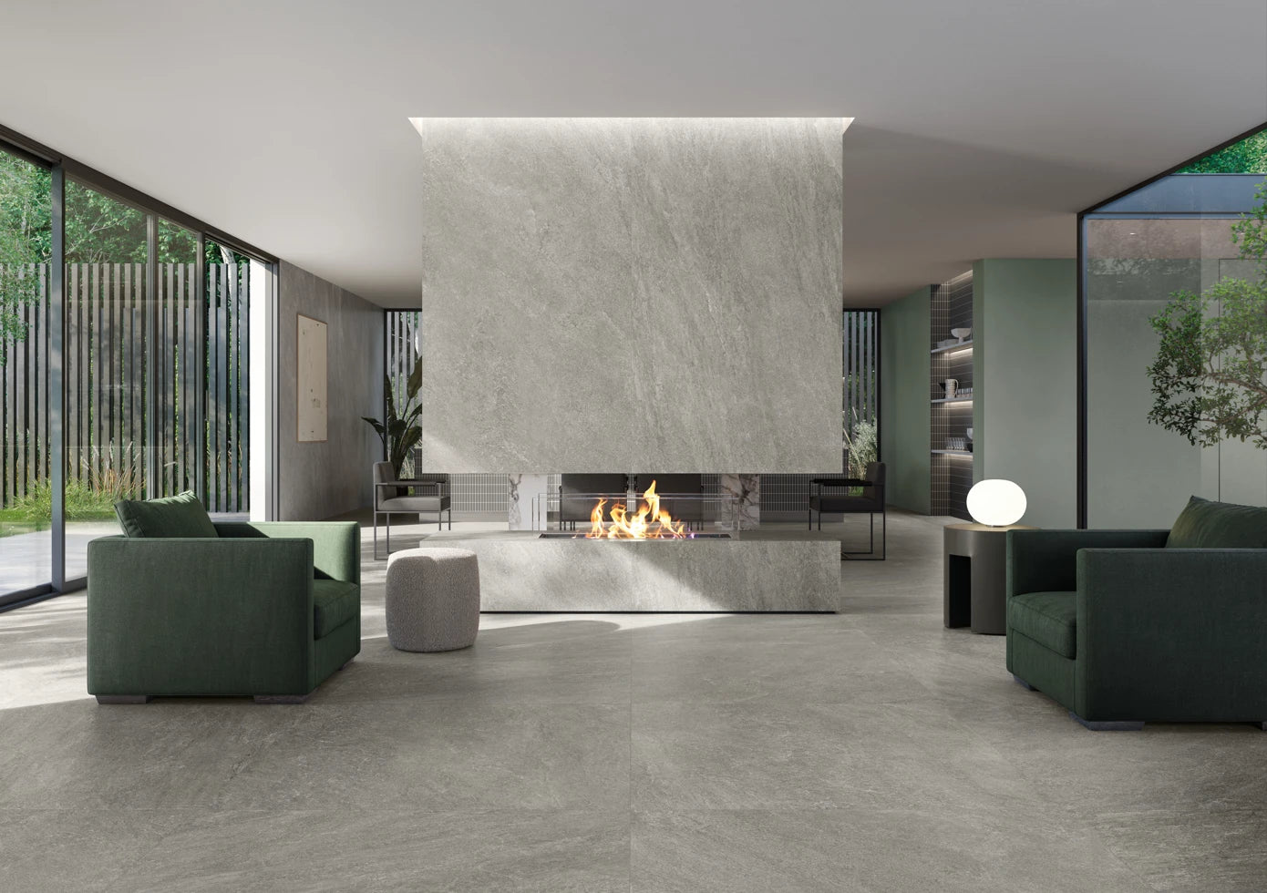 Carrelage Effet Quartzite Contemporain - Origins Silver