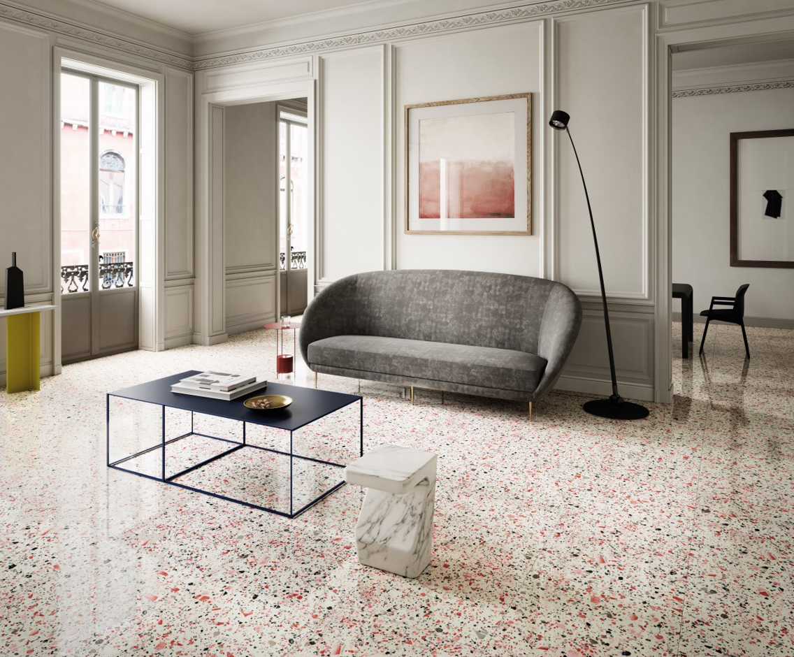 Carrelage Effet Terrazzo - Venice pink