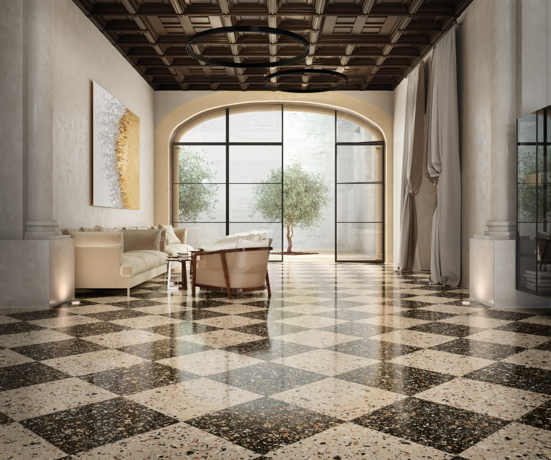 Carrelage Effet Terrazzo - Venice beige