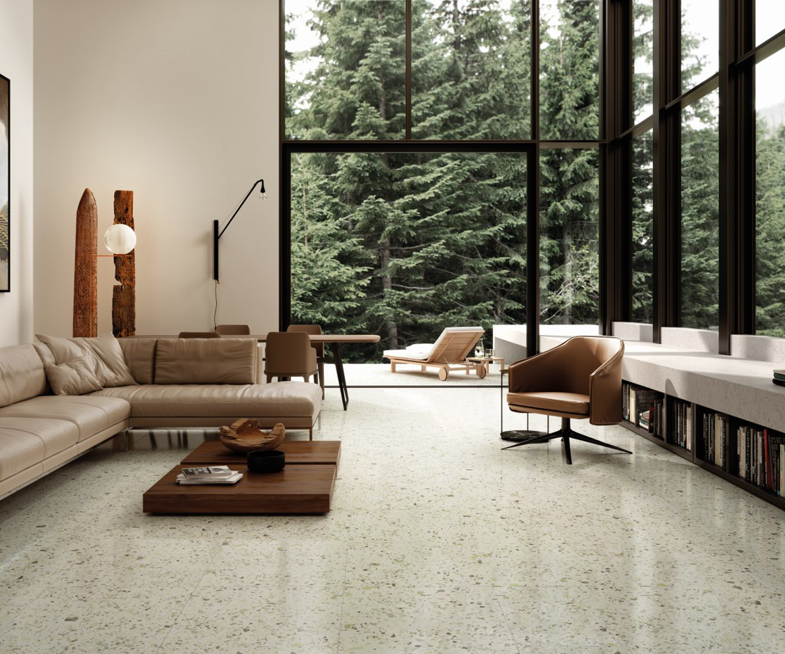 Carrelage Effet Terrazzo - Venice green