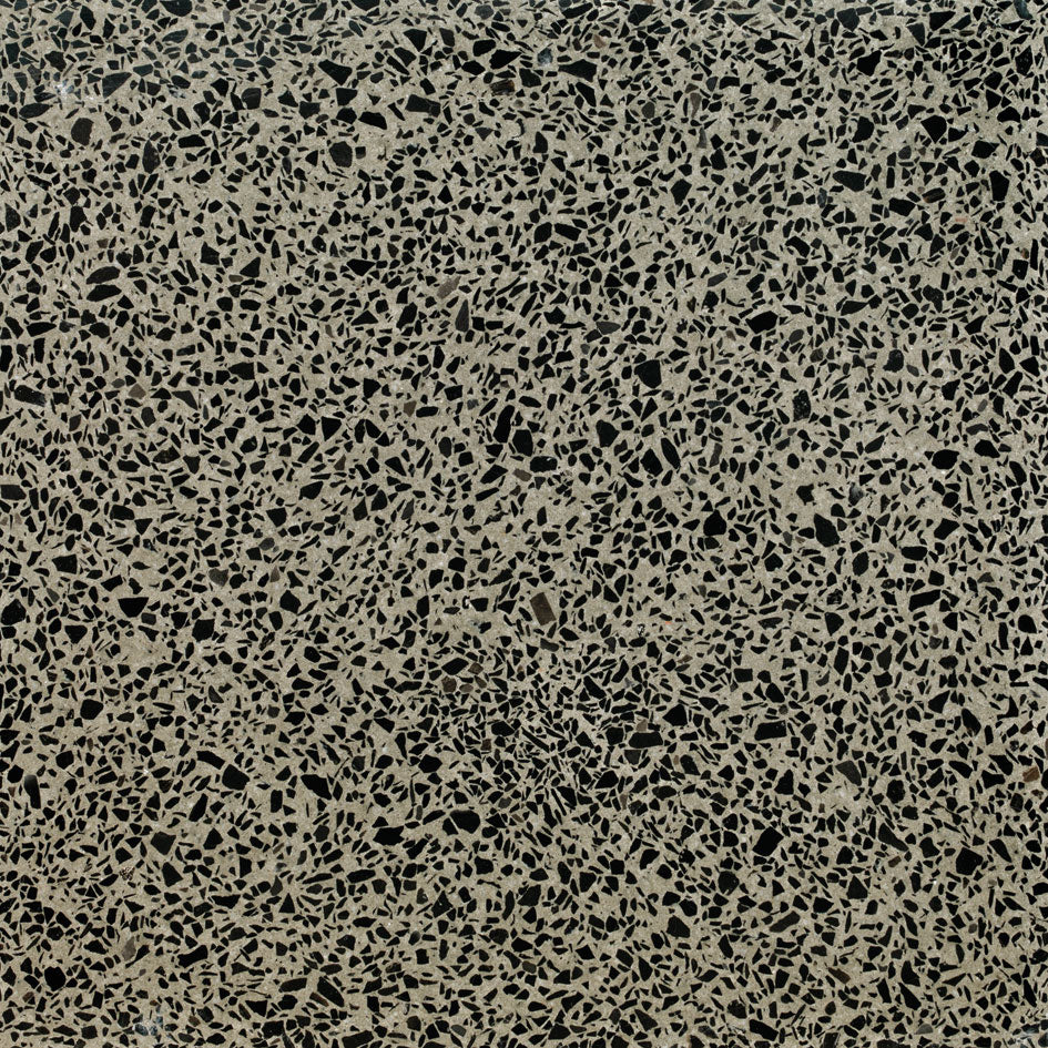 Terrazzo authentique anthracite adouci - 86